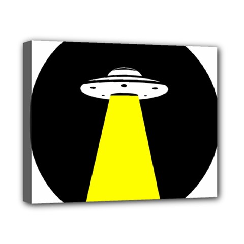 Ufo Flying Saucer Extraterrestrial Canvas 10  X 8  (stretched) by Cendanart