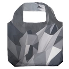 Gray Mountain Illustration Grey Mountain Digital Premium Foldable Grocery Recycle Bag by Cendanart