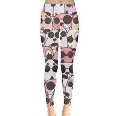 Cute Dog Seamless Pattern Background Everyday Leggings  by Grandong