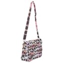 Cute Dog Seamless Pattern Background Shoulder Bag with Back Zipper View1