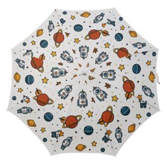 Set Cartoon Symbol Pattern Straight Umbrellas by Bedest