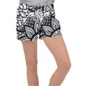 Flower Mandala Pattern Doodle Women s Velour Lounge Shorts View1