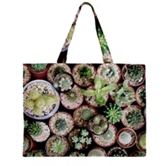 Cactus Nature Plant Desert Zipper Mini Tote Bag by Bedest