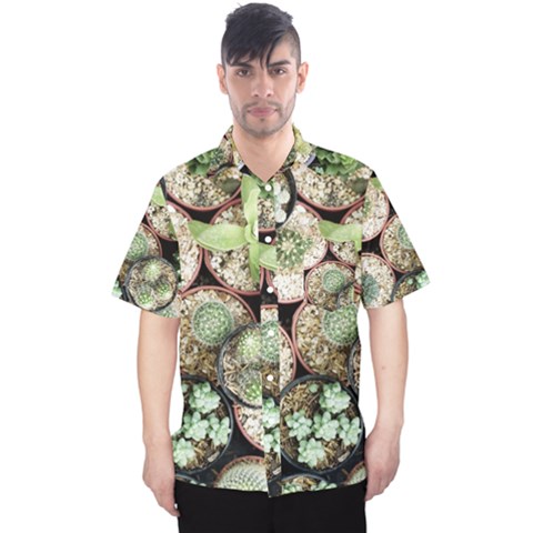 Cactus Nature Plant Desert Men s Hawaii Shirt by Bedest