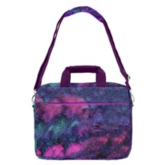 Purple Elegant Galaxy Pink Space Pattern 13  Shoulder Laptop Bag by CoolDesigns