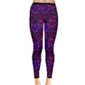 Indigo Star Heart in Night Sky Space Inside Out Leggings View1