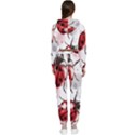 Ladybugs Pattern Texture Watercolor Cropped Zip Up Lounge Set View2