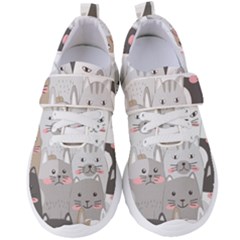 Cute Cats Seamless Pattern Women s Velcro Strap Shoes by Bedest