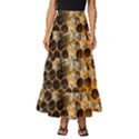 Honeycomb With Bees Tiered Ruffle Maxi Skirt View1