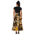 Honeycomb With Bees Tiered Ruffle Maxi Skirt View4