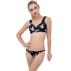 Crane Pattern Bird Animal The Little Details Bikini Set by Bedest