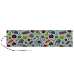 Seamless Pattern With Viruses Roll Up Canvas Pencil Holder (l) by Bedest