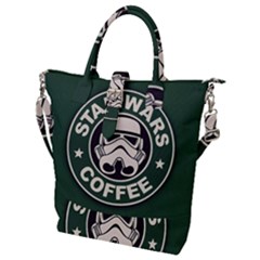 Stormtrooper Coffee Buckle Top Tote Bag by Cendanart