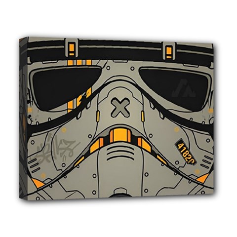 Stormtrooper Deluxe Canvas 20  X 16  (stretched) by Cendanart