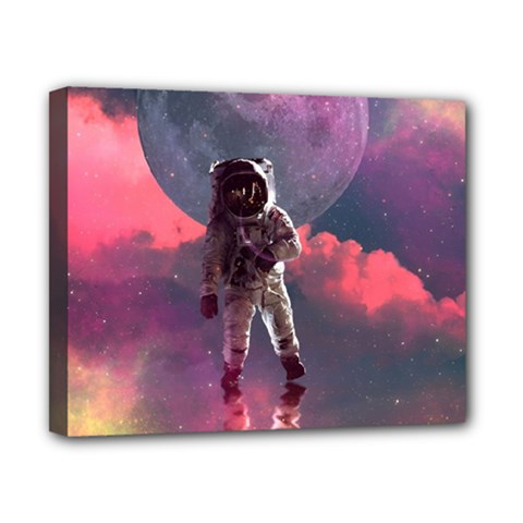 Aesthetic Astronautics Atmosphere Blue Clouds Cosmos Fantasy Galaxy Canvas 10  X 8  (stretched) by Cendanart