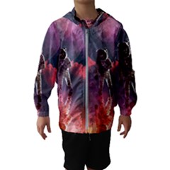 Aesthetic Astronautics Atmosphere Blue Clouds Cosmos Fantasy Galaxy Kids  Hooded Windbreaker by Cendanart