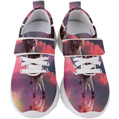 Aesthetic Astronautics Atmosphere Blue Clouds Cosmos Fantasy Galaxy Kids  Velcro Strap Shoes by Cendanart