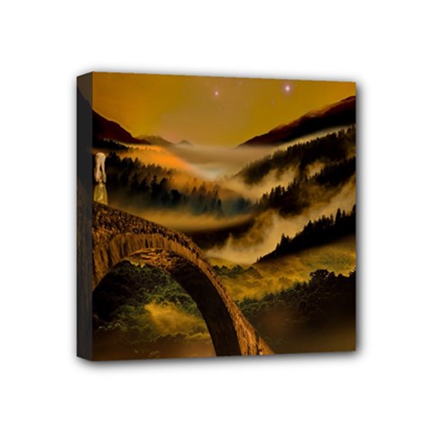 Bridge Of Regret Mini Canvas 4  X 4  (stretched) by Cendanart