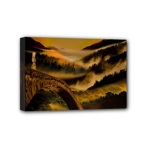 Bridge Of Regret Mini Canvas 6  X 4  (stretched) by Cendanart