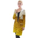 Light Beer Texture Foam Drink In A Glass Hooded Pocket Cardigan View1