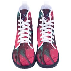 Coronavirus Corona Virus Kid s High-top Canvas Sneakers by Cemarart