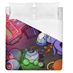 Graffiti Corazones Kingdom Saga Super Duvet Cover (queen Size) by Cemarart