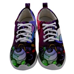 Graffiti Corazones Kingdom Saga Super Women Athletic Shoes by Cemarart