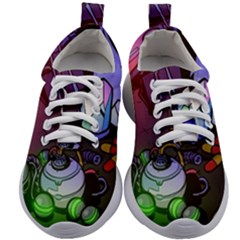 Graffiti Corazones Kingdom Saga Super Kids Athletic Shoes by Cemarart