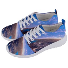 Earth Blue Galaxy Sky Space Men s Lightweight Sports Shoes by Cemarart