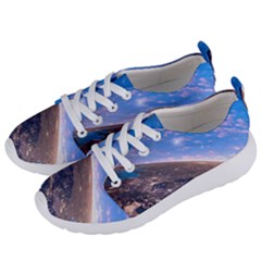 Earth Blue Galaxy Sky Space Women s Lightweight Sports Shoes by Cemarart