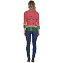 Watermelon Lock Love Women s One-Button 3/4 Sleeve Short Jacket View4