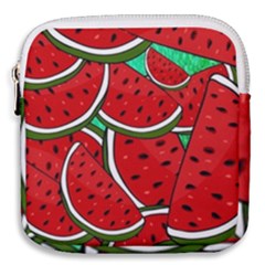 Summer Watermelon Fruit Mini Square Pouch by Cemarart