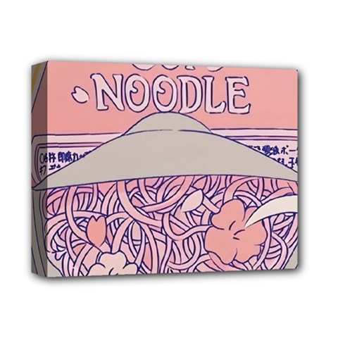 Ramen Kawaii Aesthetic Pink Deluxe Canvas 14  X 11  (stretched) by Cemarart