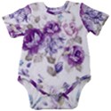 Flower-floral-design-paper-pattern-purple-watercolor-flowers-vector-material-90d2d381fc90ea7e9bf8355 Baby Short Sleeve Bodysuit View1