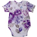 Flower-floral-design-paper-pattern-purple-watercolor-flowers-vector-material-90d2d381fc90ea7e9bf8355 Baby Short Sleeve Bodysuit View2