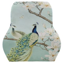 Couple Peacock Bird Spring White Blue Art Magnolia Fantasy Flower Car Seat Back Cushion  by Ndabl3x