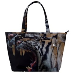 Angry Tiger Roar Back Pocket Shoulder Bag  by Cemarart