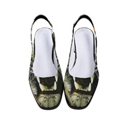 Angry Tiger Animal Broken Glasses Women s Classic Slingback Heels by Cemarart