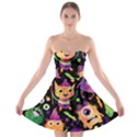 Fun Halloween Monsters Strapless Bra Top Dress View1