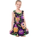 Fun Halloween Monsters Kids  Cross Back Dress View1