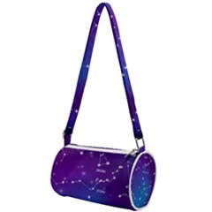 Realistic Night Sky Poster With Constellations Mini Cylinder Bag by Grandong