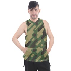 Camouflage Pattern Background Men s Sleeveless Hoodie by Grandong