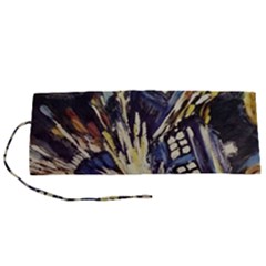 Tardis Doctor Who Pattern Roll Up Canvas Pencil Holder (s) by Cemarart