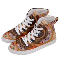 Dream Catcher Colorful Vintage Men s Hi-top Skate Sneakers by Cemarart