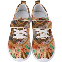 Dream Catcher Colorful Vintage Men s Velcro Strap Shoes by Cemarart