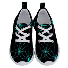 Space Time Abstract Pattern Alien Dark Green Pattern Running Shoes by Cemarart