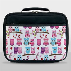 Owl Pattern Lunch Bag by Cemarart