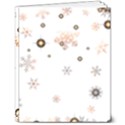 Golden-snowflake 8  x 10  Hardcover Notebook View1