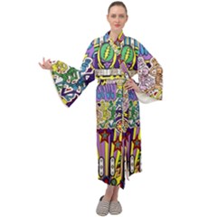 Grateful Dead Maxi Velvet Kimono by Cemarart