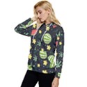Watermelon Doodle Pattern Women s Lightweight Drawstring Hoodie View2